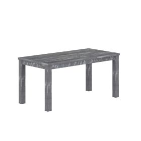 Albany 63 Inches Solid Wood Dining Table for 6, Small Kitchen Table, Dinner Table, Breakfast Table (Color: as Pic)